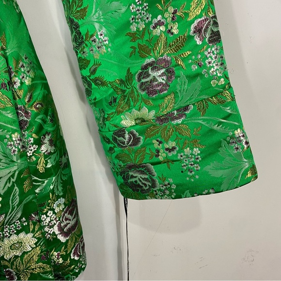 PRETTYLITTLETHING Green Bardot Oriental Jacket Dress - Picture 7 of 15